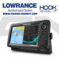 LOWRANCE Сонар и GPS картограф Hook Reveal 9 с HDI сонда 50-200 kHz и 455-800 kHz - BG Menu и карта
